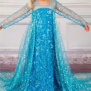 Elsa Sparkling Princess Costume for Kids